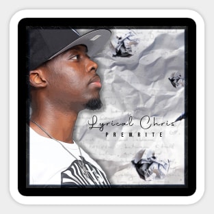 Lyrical Chris Prewrite Album Cover Art Sticker